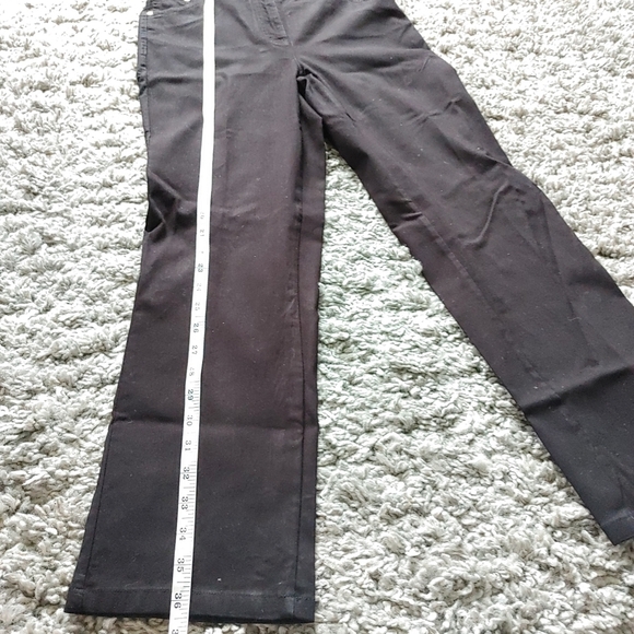 Tan Jay Petite | Black straight leg jean/dress pant with pocket rhinestones - Picture 11 of 11